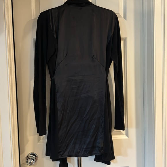 Black front drape cardigan, M/L - Picture 4 of 9
